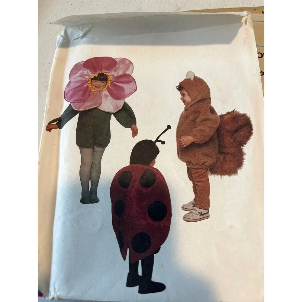 McCalls 4459 Toddler Costume Sewing Pattern Forest Friends Ladybug Bird Size 3-4